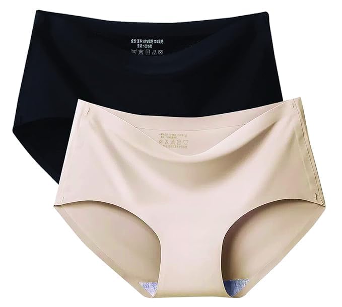 Coskefy WomenS & Girls Regular Wear Hipster Seamless Underwear No Show Stretch Panties Silky Invisible Ice Silk Panty M To Xxl  2