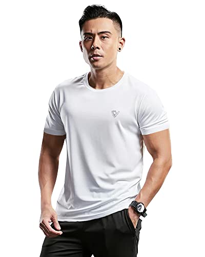 EYEBOGLER Mens Round Neck Half Sleeve Solid Dry Fit Tshirt Pack of 2