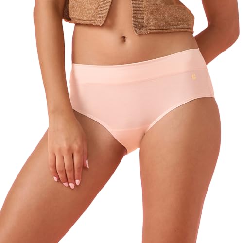 Enamor Innovations Bamboo Bliss, Anti Rash, All Day Comfort, Mid Waist Brief Panty for Women - Super Soft, Naturally Absorbent, 
