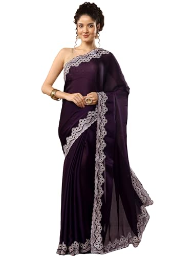 Libas Embellished Chiffon Saree For Women (94116P)
