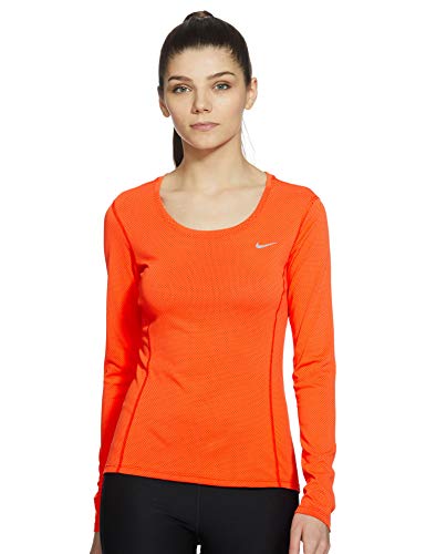 Nike Regular Fit Long Sleeve Top Women Active T-Shirts