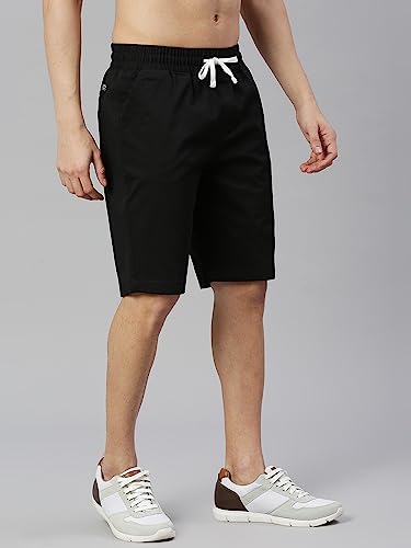 Thomas Scott Mens Solid Slim Fit Shorts Black