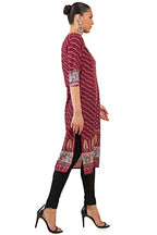 Soch Women Maroon Polyester Printed Kurta
