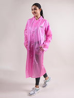 RUPA Rainsuit Women Waterproof PVC Raincoat with Hood & Carry Bag | Lightweight Rainwear for Women with Front Zip | Solid Color