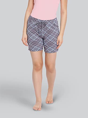 Lyra Pure Cotton Printed Night Shorts For Women (Pack Of 2)