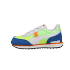 Puma Kids Future Rider Sneaker, White-Fizzy Lime Royal, 7 US Unisex Toddler