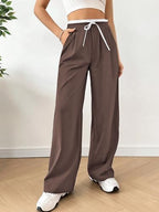 Leriya Fashion Women High Rise High Waist Wide Leg Trousers | Casual & Formal Pants |Loose Fit Track Pants | Gymwear | Cargo Pan