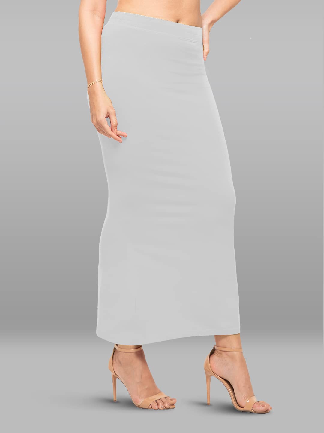 Lyra Lycra Saree Shapewear Petticoat for Womens Sarees Off White
