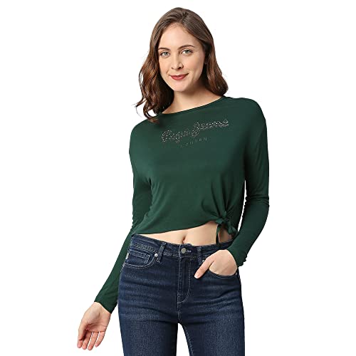 Pepe Jeans WomenS Regular Fit Graphic Printed T-Shirts