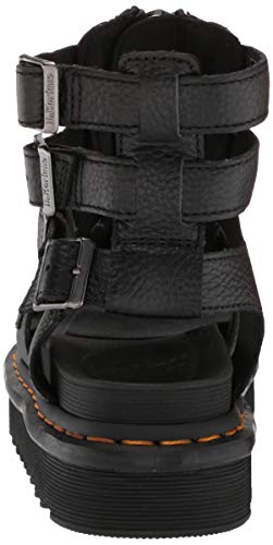Dr. Martens Women's Olson Sandal, Black Aunt Sally, 6