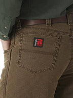 Wrangler Riggs Workwear Men's Lined Relaxed Fit Jean,Night Brown,33W x 34L