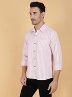 Kotty Mens Striped Polycotton Full Sleeves Shirts(Multicolor,Xl)