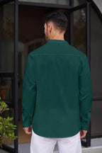 Macsivo MenS Stylish Mandarin Collar Kurta | Casual Ethnic Fusion Shirt For Daily, Party & Travel | Full Sleeves | Cotton Polye