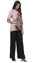 Soch Womens Onion Pink Muslin Floral Print Tunic