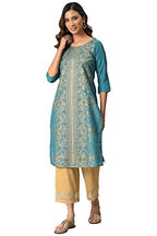 Aurelia Women'S Polyester Regular Kurta (22Aua13673-506069_Green