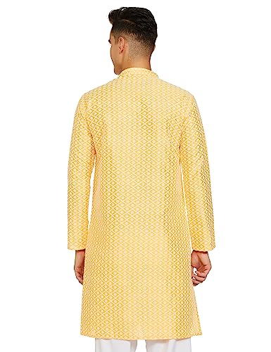 Be Active MenS Traditional Embroidered Lucknowi Full Sleeves Kurta || Cotton Kurta For Men || Men Kurta For Wedding || Kurta Fo