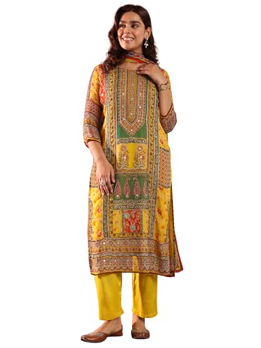 Libas WomenS Pure Organza Kurta Set (49333