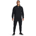 Under Armour Men's Rival Fleece Hoodie, (001) Black / / White, Small