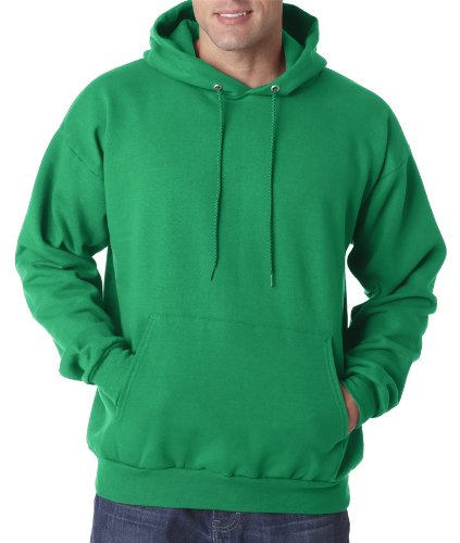 Unisex Ecosmart 5050 Pullover Hooded Sweatshirt - WHITE - S(D0102H7MEW6)