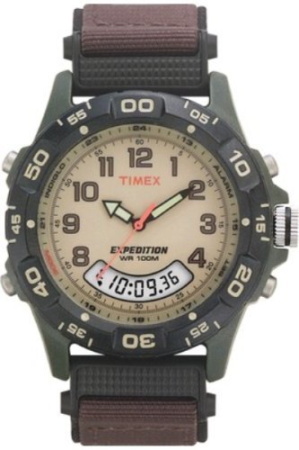 Timex Men's T45181 Expedition Resin Combo Brown/Green Nylon Strap Watch