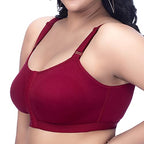 Trylo Cotton Riza WomenS Non-Padded Non-Wired,Full Coverage,Seamless Front Open Bratrylo Front Open