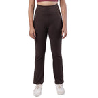 BlissClub AM:PM Cotton Flare Pants -Tall Above 55, Highwaisted, Wide Waistband, 4 Pockets, 95% Cotton