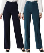 KOTTY Women Regular Fit Multicolor Viscose Rayon Trousers