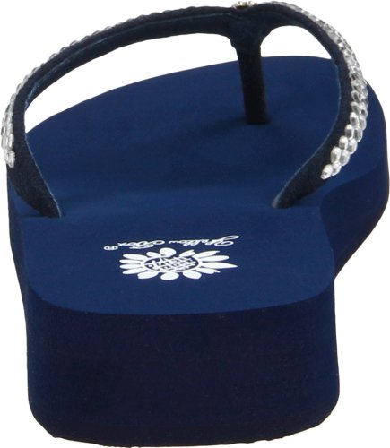Yellow Box womens Jello Flip Flop, Navy, 8 US
