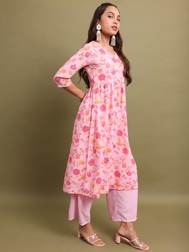 Ketch WomenS Polyester Kurta Set (Khk3001074_Red