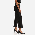 BlissClub Ultimate Sculpt Wide - Legged Pants -Tall Above 55, Ribbed Waistband, Wide Silhouette, 2 Zippered Pockets