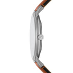 Fossil Men's Minimalist Three-Hand Brown Leather Watch