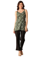Libas WomenS Cotton Blend Printed Straight Kurti (98267_Olive