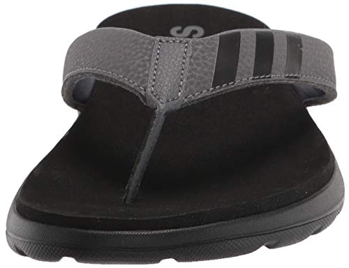 adidas,mens,Comfort Flip Flop,Black/Grey/Grey,10