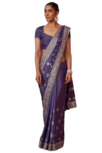 Soch Women Fendy Georgette Embroidered Saree with Work