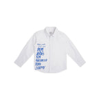 Pepe Jeans Boys Regular Fit Graphic Printed Shirts White