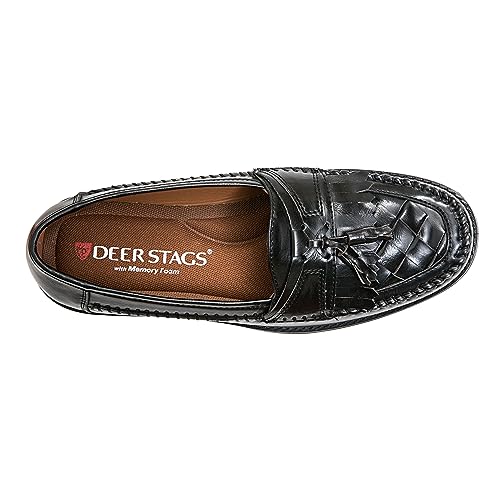 Deer Stags Men's Herman Loafer, Jet Black, 10.5 Wide