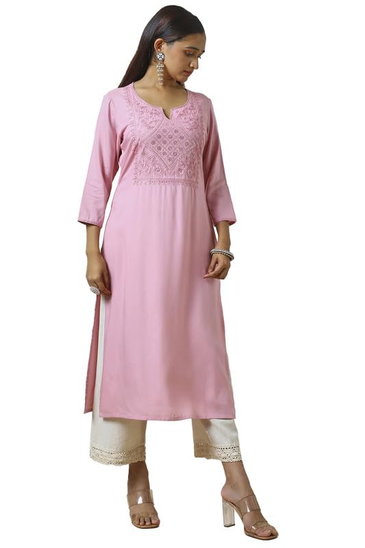 Soch Women Rayon Embroidered Kurta with Sequins Work