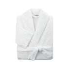 Bamboo Bathrobe - White by Cariloha for Unisex - 1 Pc Bathrobe (S/M)