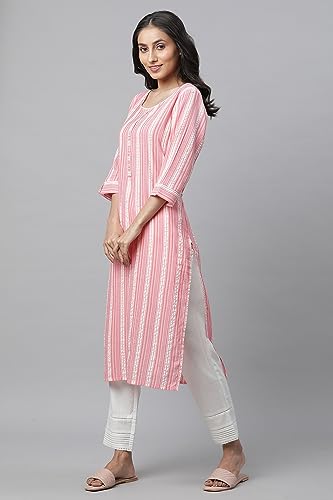 Aurelia WomenS Viscose Regular Kurta (24Fea14450-704183_Desert Flower