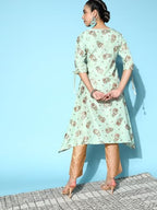 Libas Women'S Printed Silk A-Line Kurta