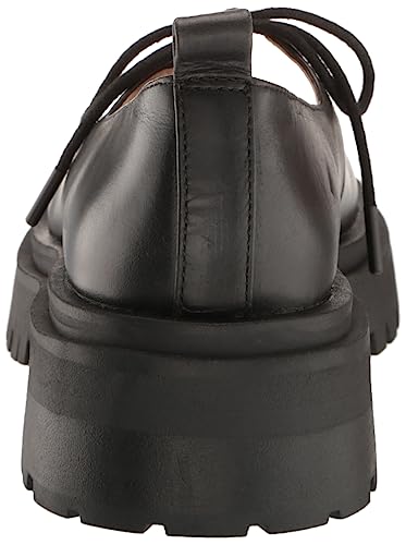 Steve Madden Women's Landon Mary Jane Flat, Black Leather, 9