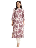 Libas WomenS Cotton Kurta (29420O_Mauve_Xl)