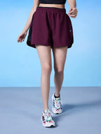 Nykd (Nyat275 Solid Running & Gym Shorts For Women | Soft & Comfortable With Adjustable Drawcords & 2 Side Pockets | Ideal For W