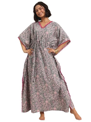 Libas WomenS Cotton Above Knee Casual Nightdress (50356_One Size) Grey