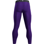 Under Armour Men's HeatGear Armour Leggings, Purple (500)/White, X-Large
