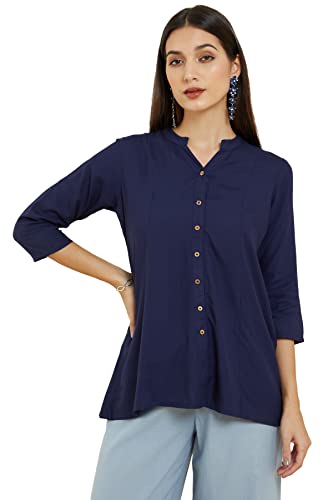 Soch Women Rayon Solid T-Shirt
