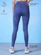 Nykd All Day Comfy Polyster Printed Leggings/Tights For Workout/Athletics With Utility Pocket & High Waisted, 3/4Th Length For C