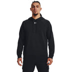 Under Armour Men's Rival Fleece Hoodie, (001) Black / / White, Small