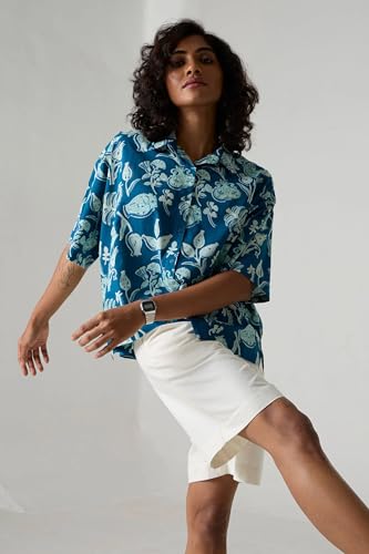 Leriya Fashion Solid Regular Fit Shirt For Women (Lf-W1686_Blue