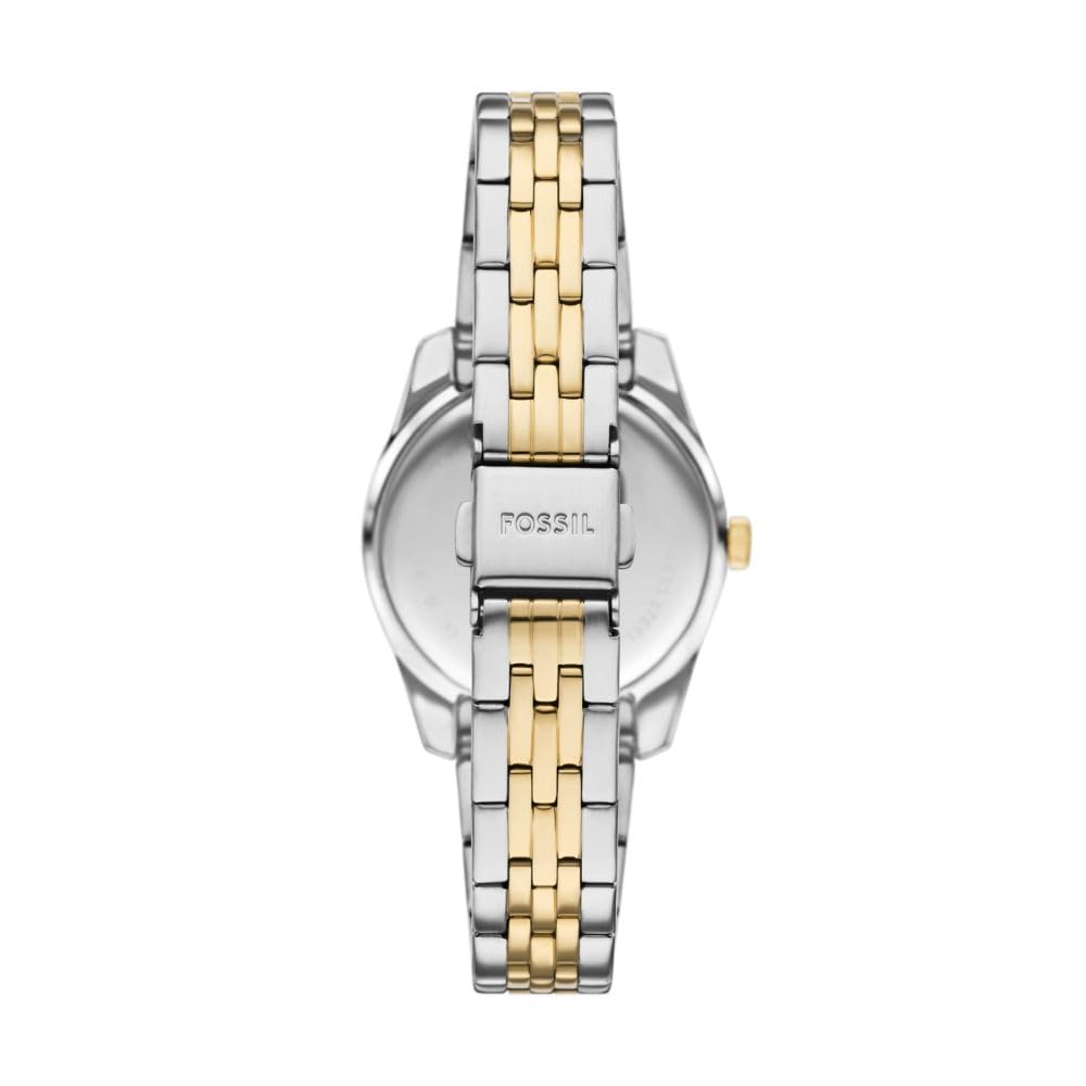 Fossil Women's Scarlette Three-Hand Date Two-Tone Stainless Steel Watch
